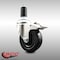 Service Caster 4 Inch 316SS Soft Rubber Swivel 1-3/8 Inch Expanding Stem Caster Lock Brake SCC SCC-SS316TTLEX20S414-SRS-138 - alternate 3